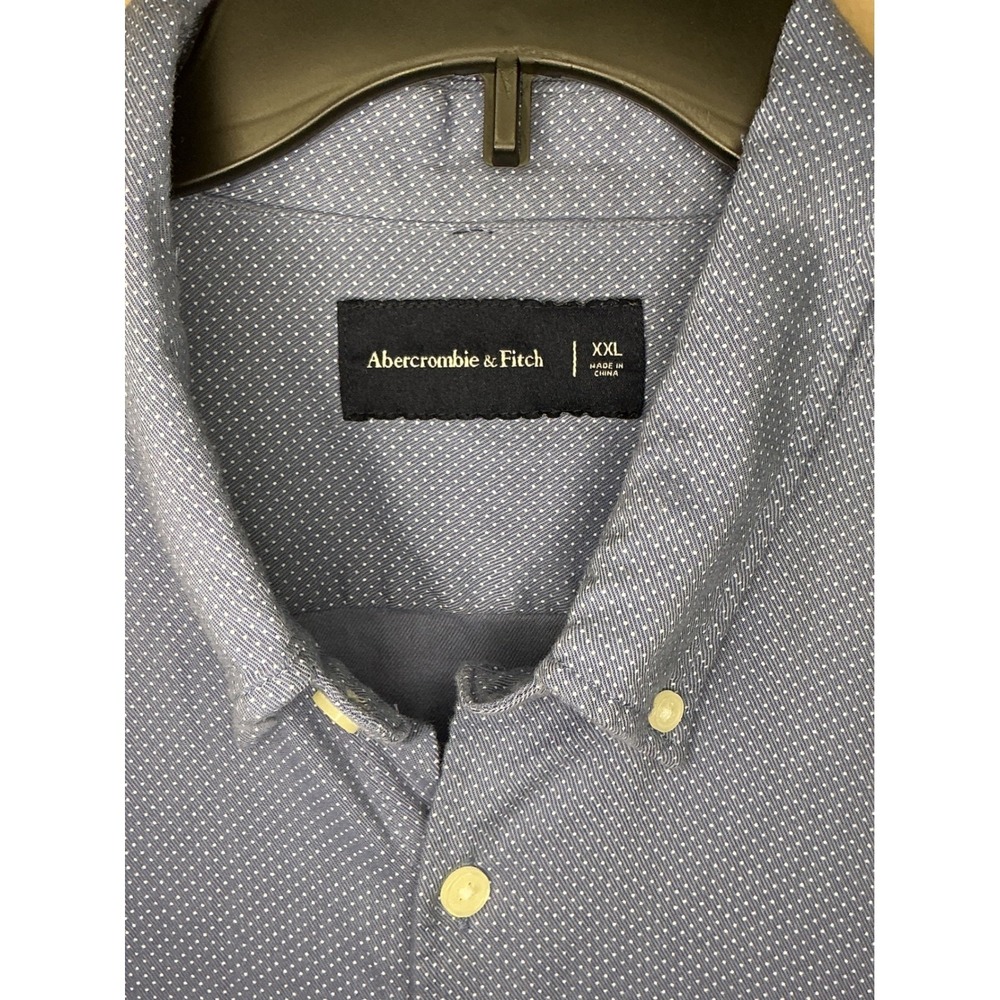 Vintage Y2K Abercrombie & Fitch Button Down Mens XXL Blue Excellent Long Sleeve